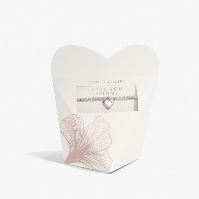 Joma Mother's Day From The Heart 'Love You Mummy' Bracelet In Silver Plating 8572
