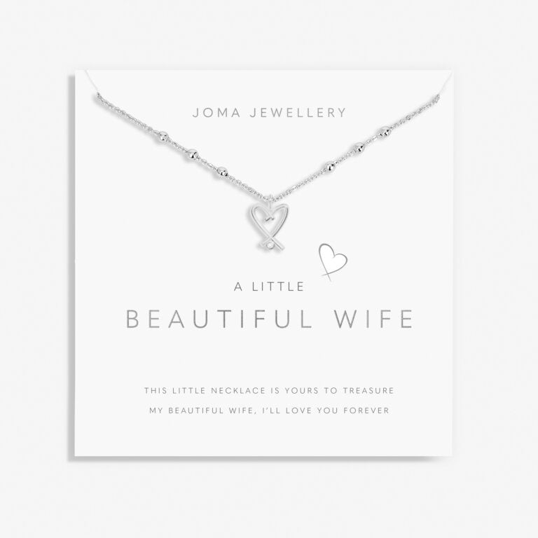 Joma A Little 'Beautiful Wife' Necklace In Silver Plating 8687