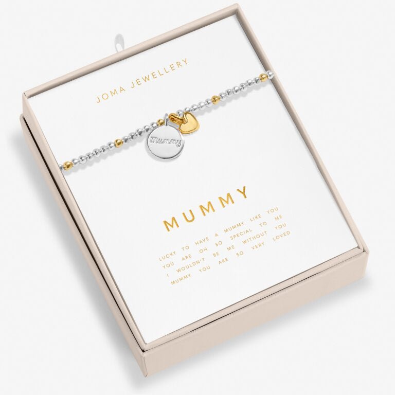 Joma So Loved 'Mummy' Bracelet In Silver And Gold Plating 8700