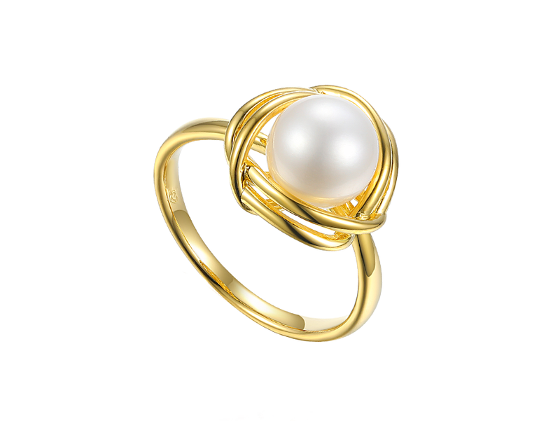 9ct Yellow Gold 8-8.5mm Pearl Ring