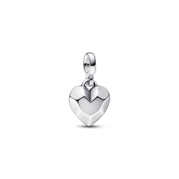 PANDORA Me Silver Faceted Heart Mini Dangle 792305C00