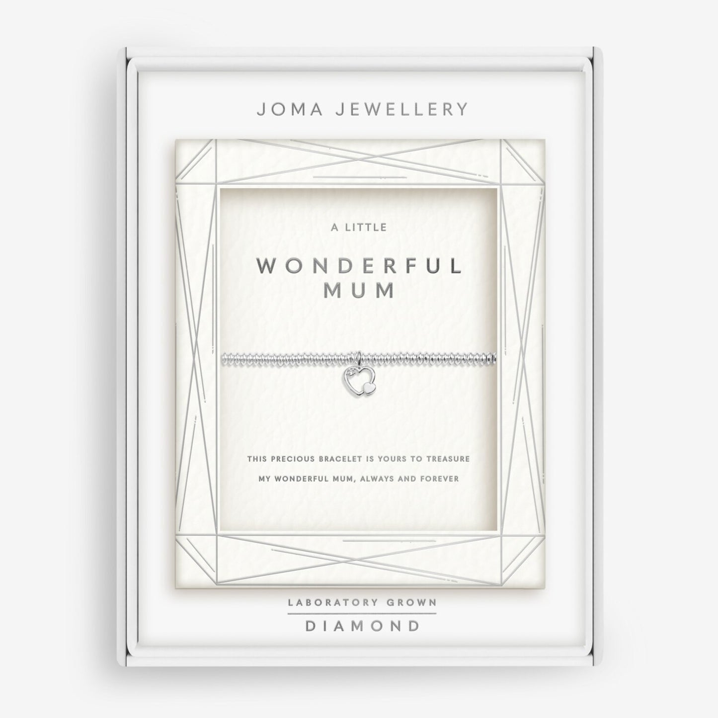 Joma Laboratory Grown Diamond A Little 'Wonderful Mum' Bracelet 9137