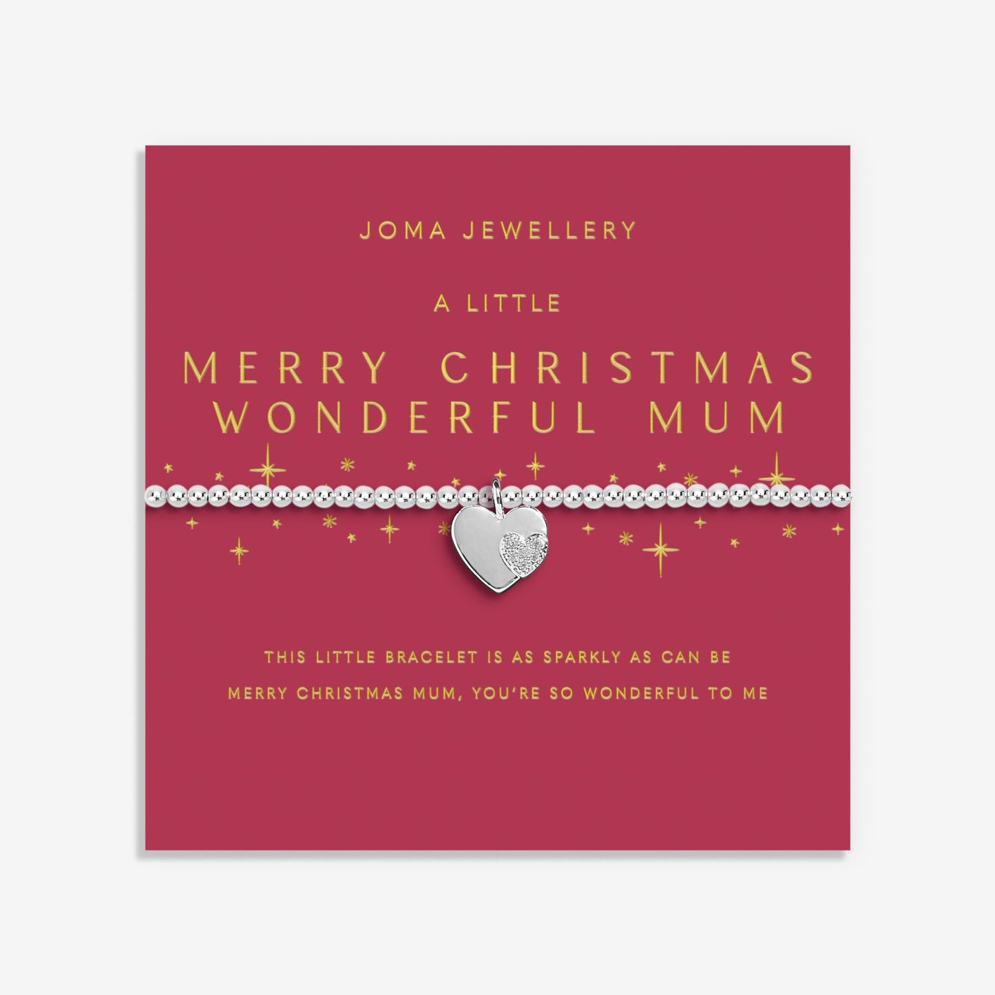 Joma Christmas A Little 'Merry Christmas Wonderful Mum' Bracelet 9179