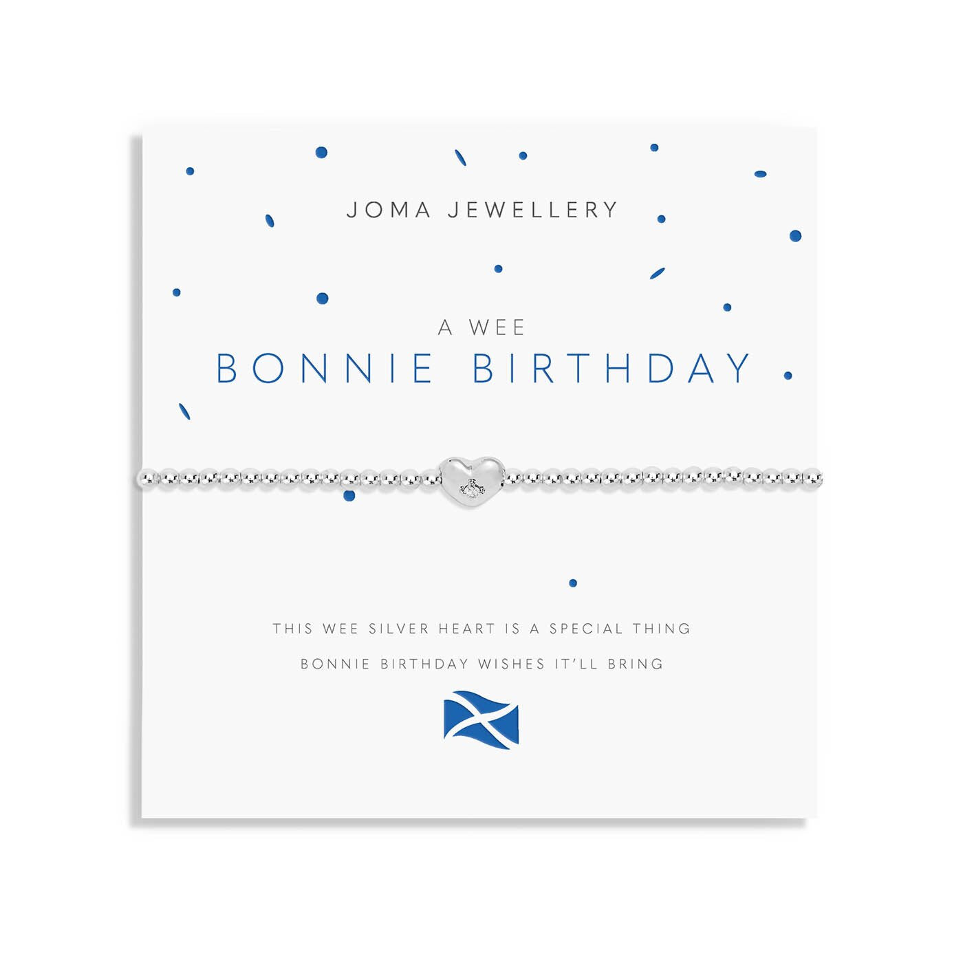 Joma Scottish A Little A Wee Bonnie Birthday Bracelet 9411