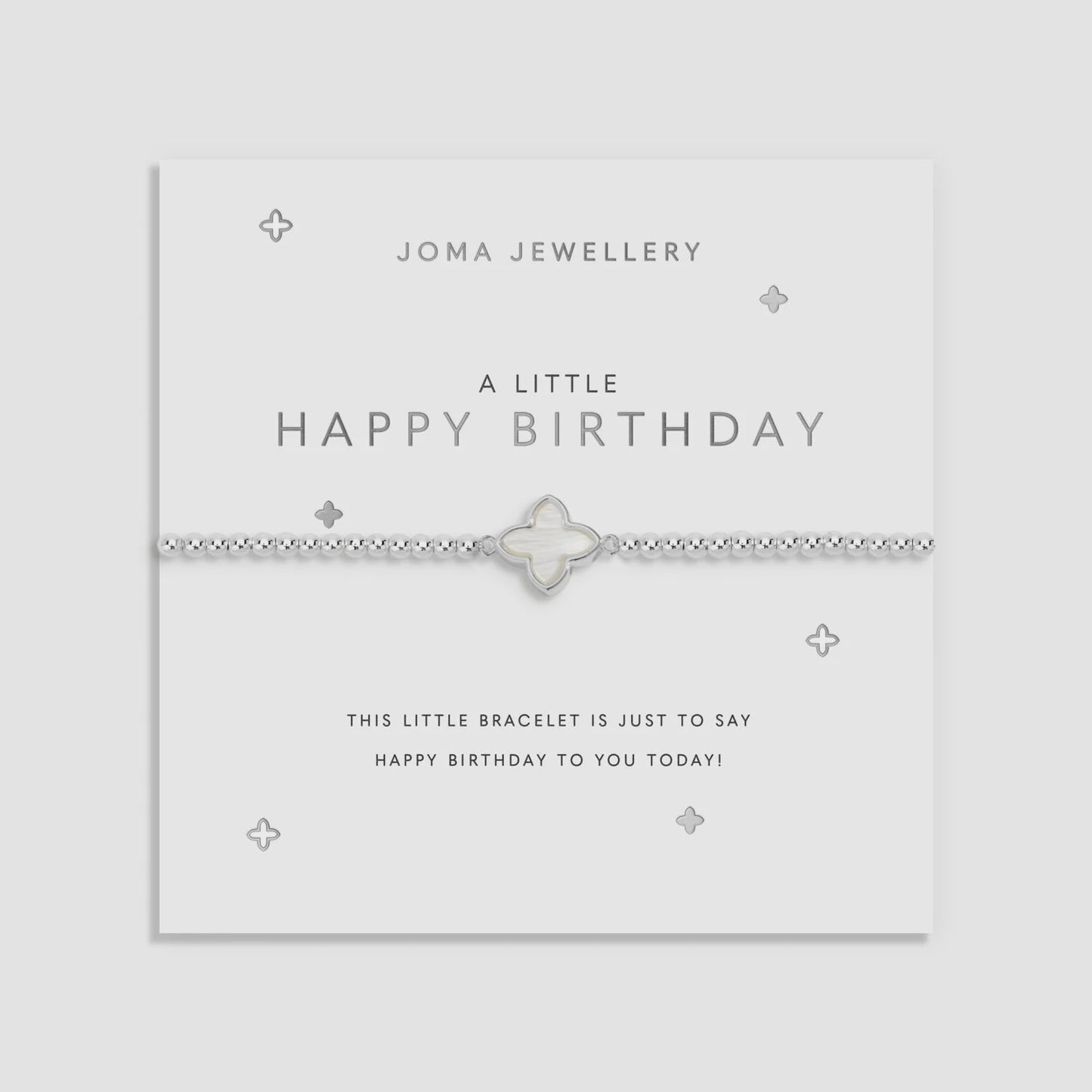 Joma A Little 'Happy Birthday' Bracelet in Silver Plating 9503