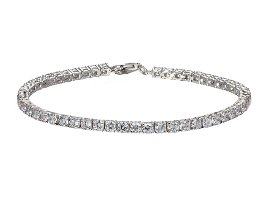 Silver CZ Tennis Bracelet