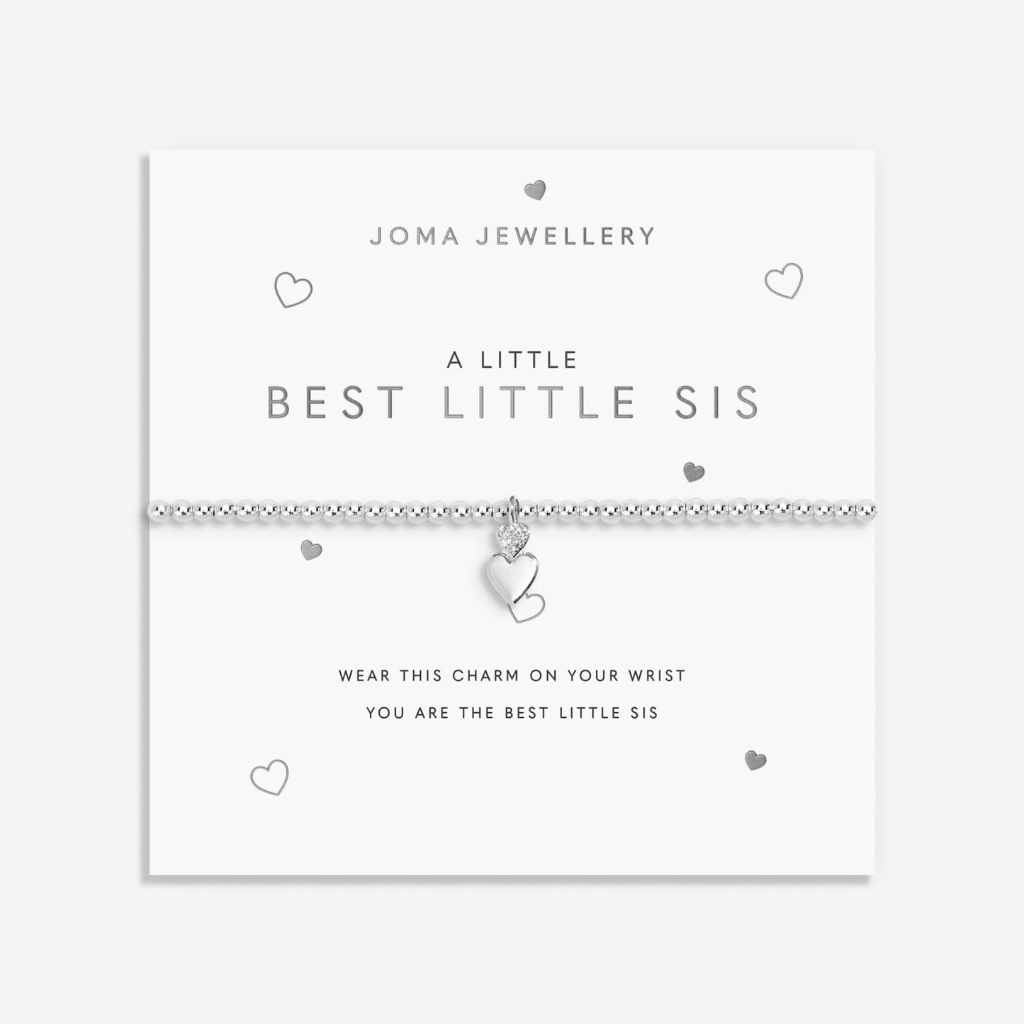 Joma A Little 'Best Little Sis' Bracelet in Silver Plating 9512