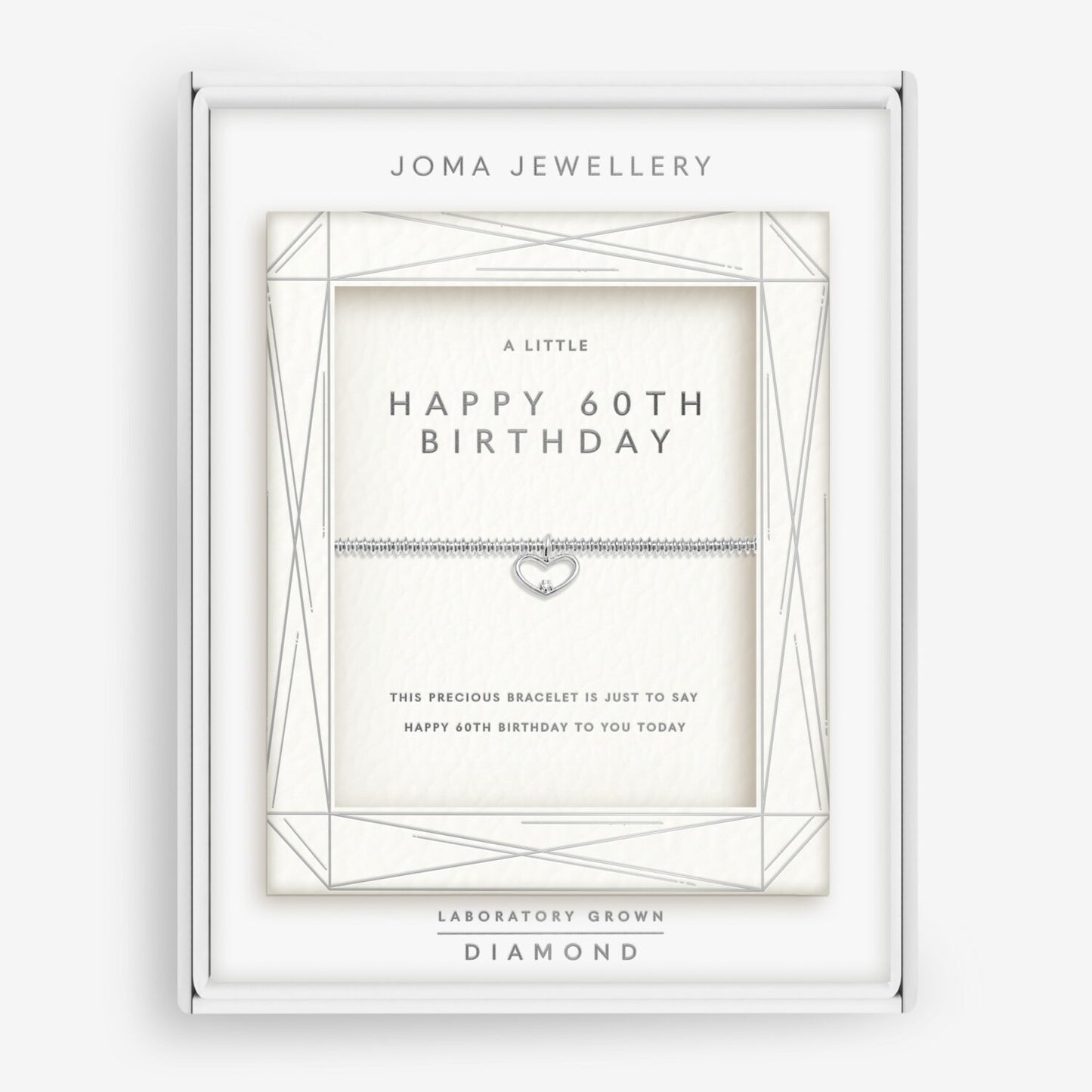 Joma Laboratory Grown Diamond A Little 'Happy 60th Birthday' Bracelet 9662