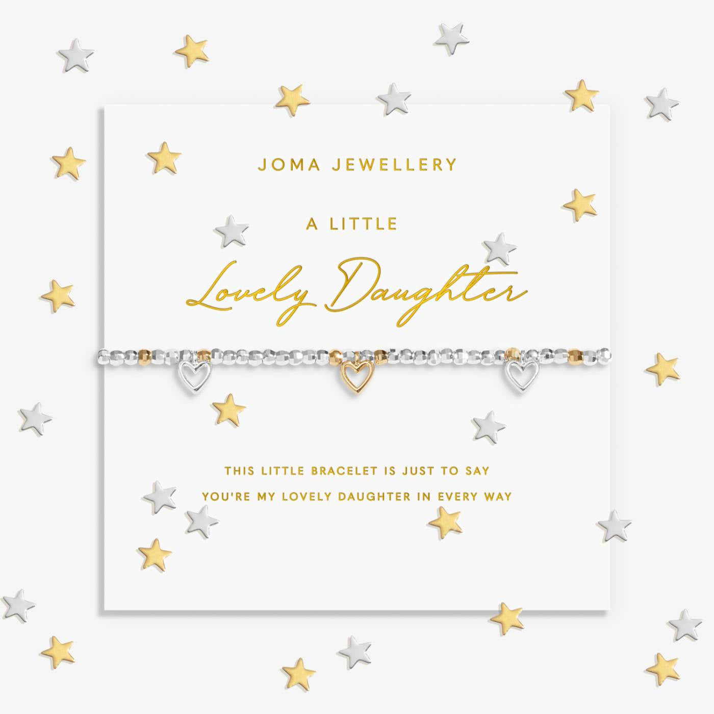 Joma Sparkle Confetti A Little 'Lovely Daughter' Bracelet 9739