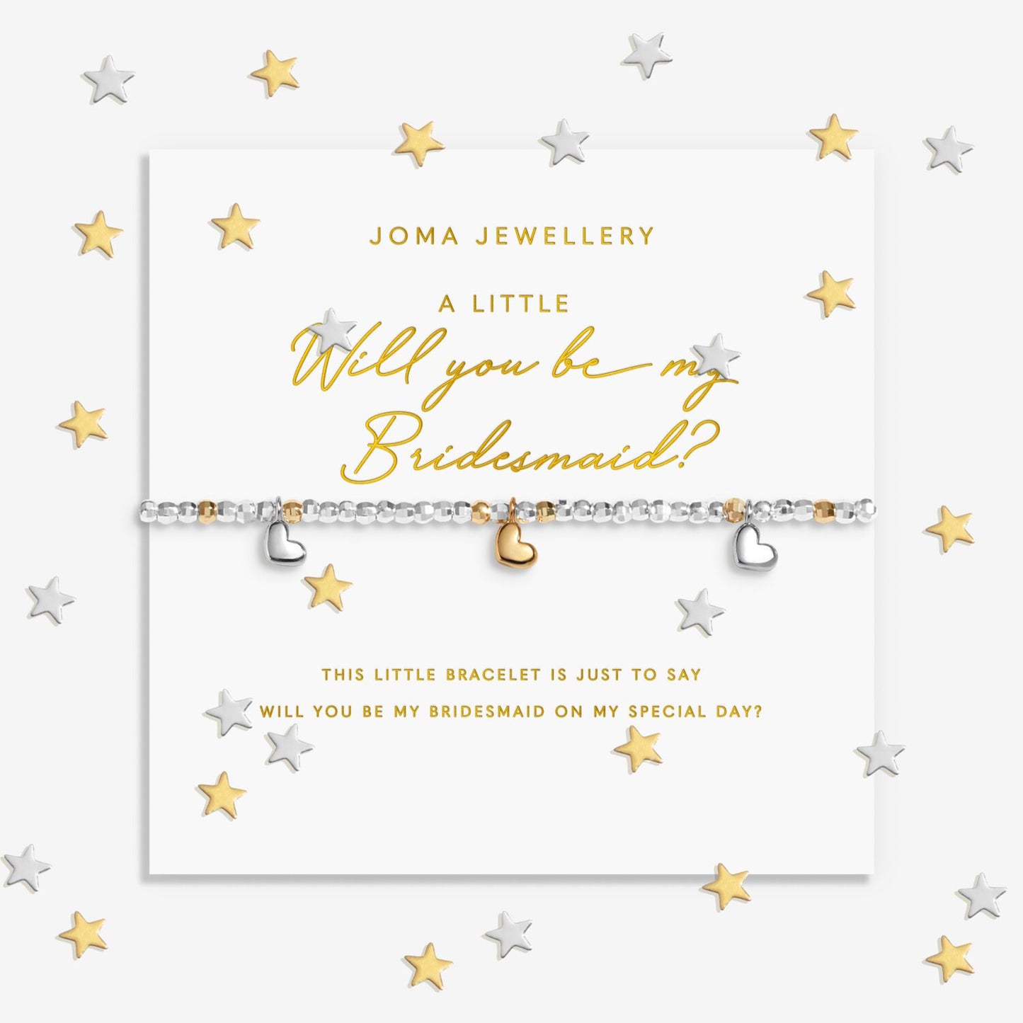 Joma Sparkle Confetti A Little 'Will You Be My Bridesmaid' Bracelet 9744