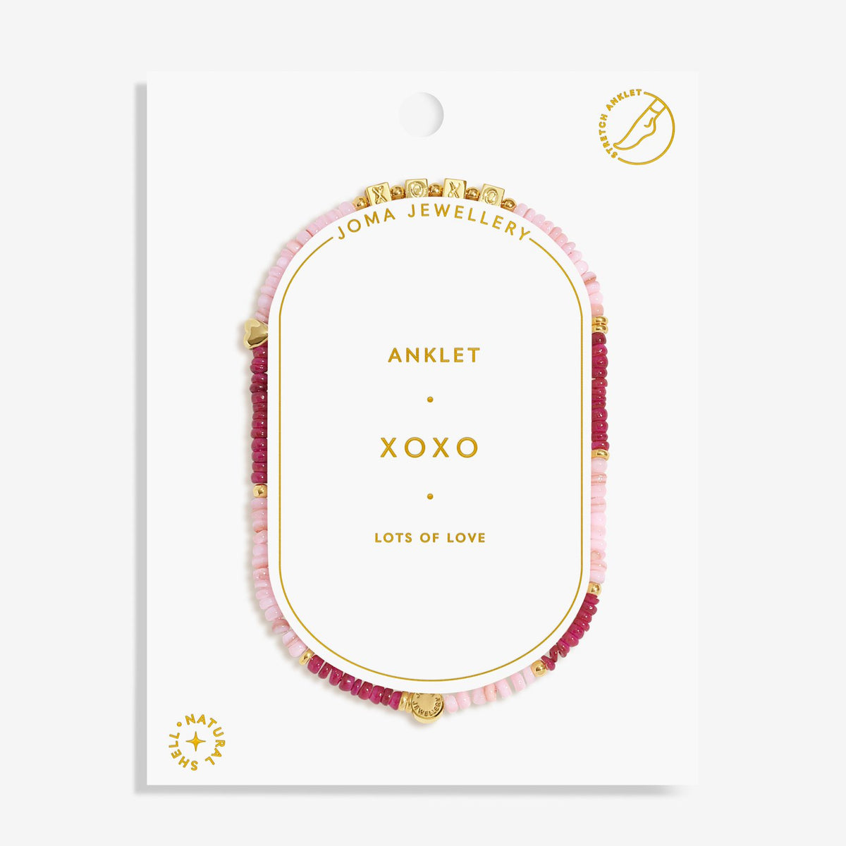 Joma Happy Little Moments 'XOXO' Anklet 9803