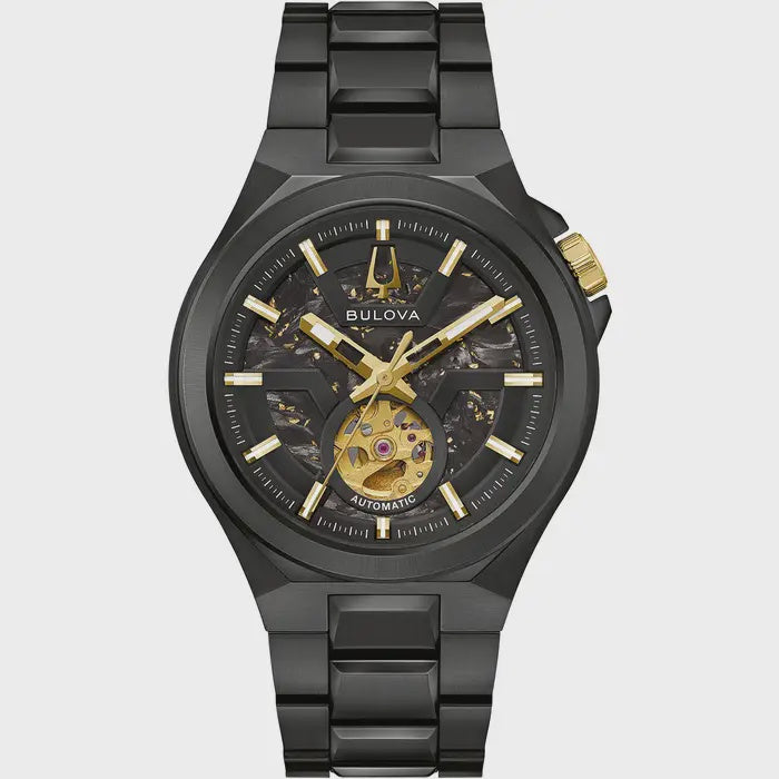 Bulova Maquina Black Automatic Skeleton Movement 98A340