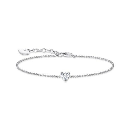 Thomas Sabo Silver Bracelet with Heart shaped pendant A2157-051-14
