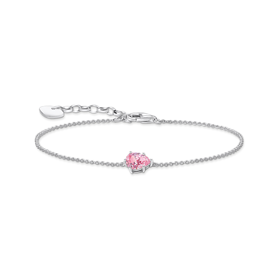 Thomas Sabo Silver bracelet Pink Drop-Shaped A2159-051-9