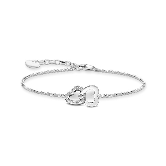 Thomas Sabo Silver Intertwined Hearts Bracelet A2163-051-14-L19V