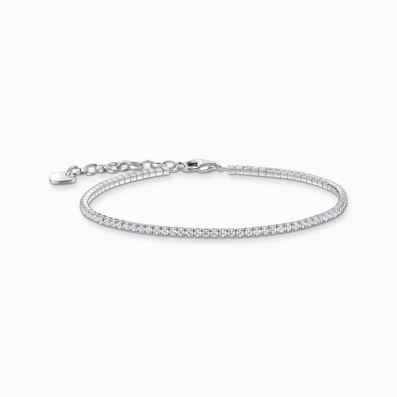 Thomas Sabo Silver bracelet with small, white zirconia stones A2168-051-14