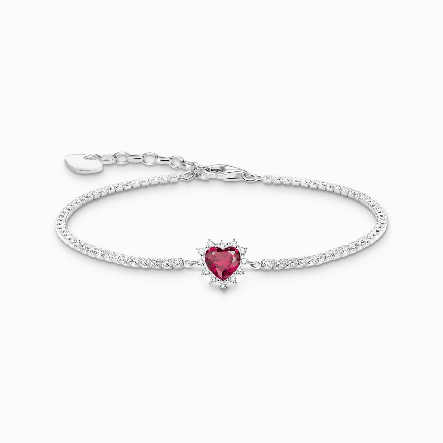 Thomas Sabo Silver Heart bracelet romance A2188-013-10