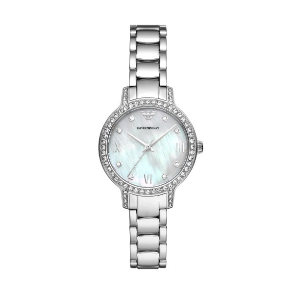 Emporio Armani Ladies Cleo Mother of Pearl Watch AR11484