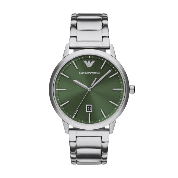 Emporio Armani Gents Ruggero Green Dial Watch AR11575