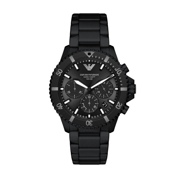 Emporio Armani World Explorer Black Solar Watch AR11784