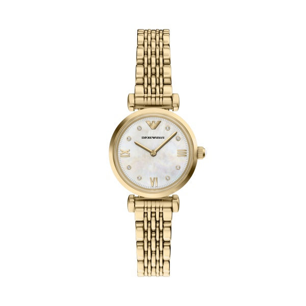 Emporio Armani Gianni T-Bar Gold Tone Watch AR11806