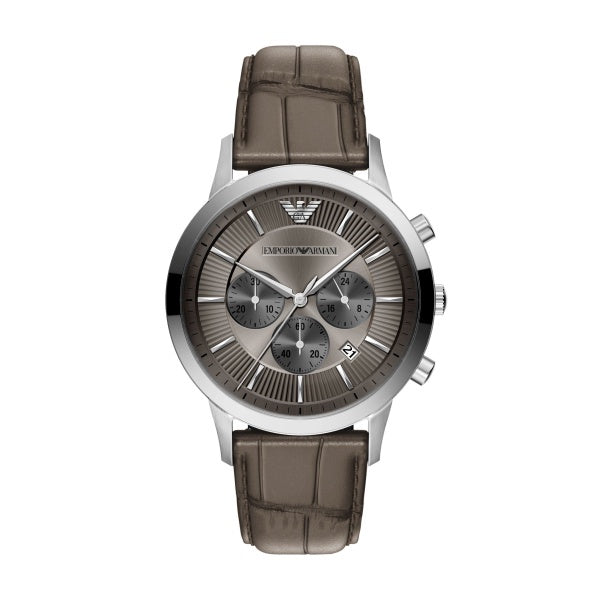 Emporio Armani Silver Tone Strap Watch AR11821