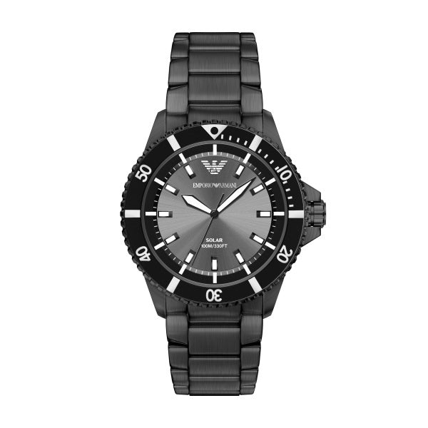 Emporio Armani World Explorer Black S/S Watch AR11831