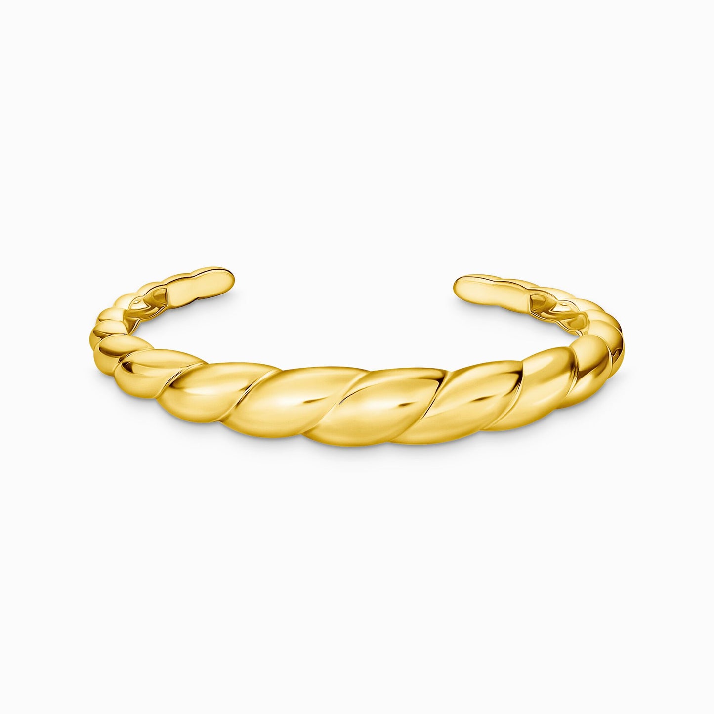 Thomas Sabo Gold-plated organic-shaped bangle AR119-413-39