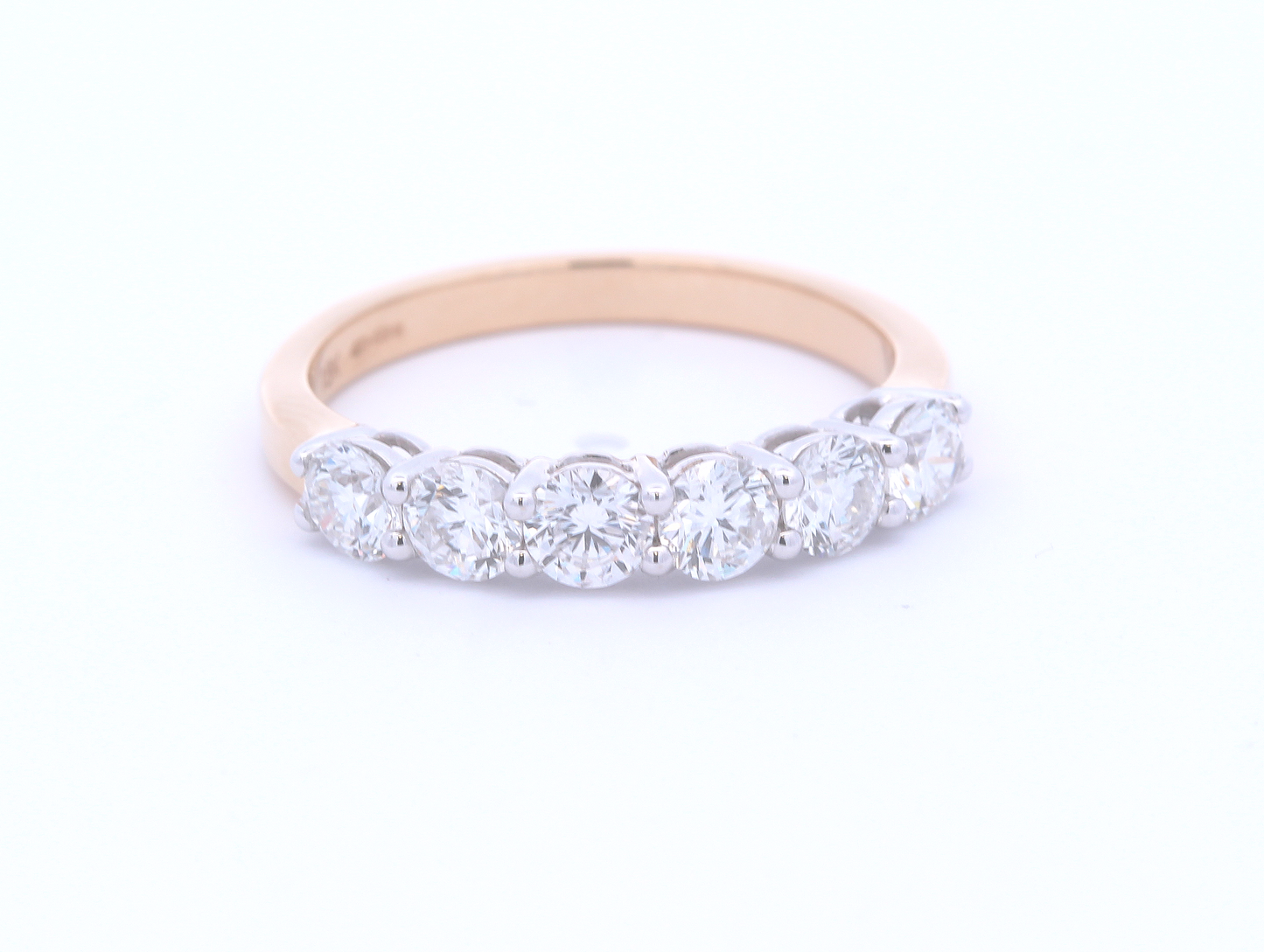 18ct Gold 6 Stone 1.13ct Diamond Ring