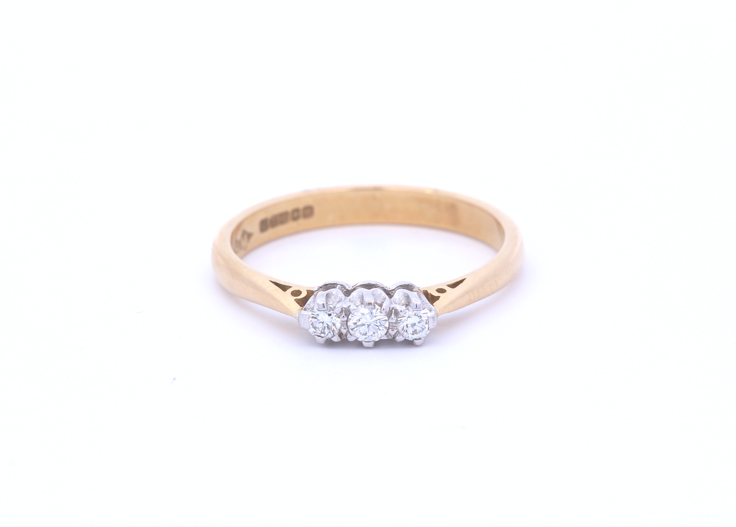 18ct Gold Trilogy Diamond Ring - ASM023