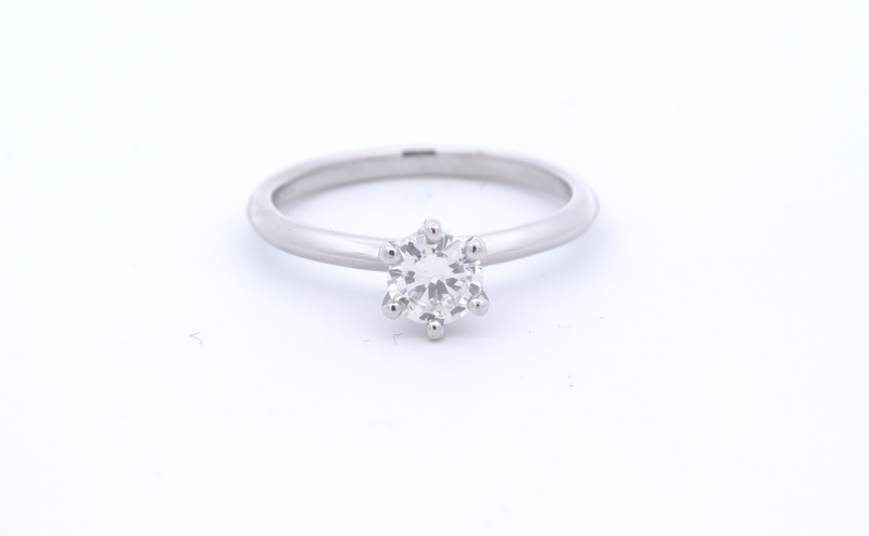 Platinum Solitaire Diamond Ring 0.51ct - ASM1575