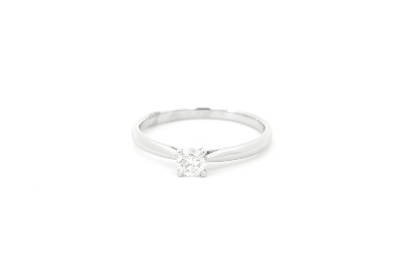 Platinum Solitaire Diamond Ring 0.26ct ASM1577