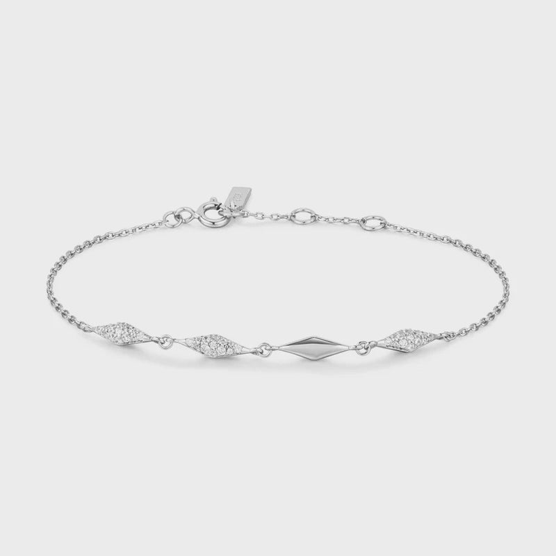 Ania Haie Silver Multi Sparkle Bracelet B061-04H