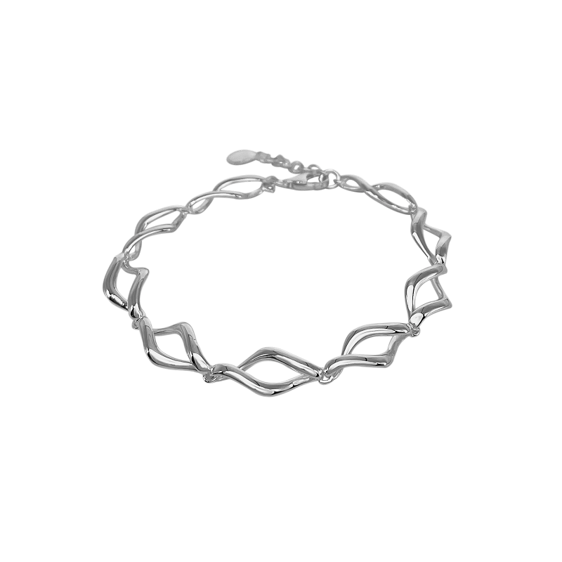 Lumi Sterling Silver Twist Bracelet BR199