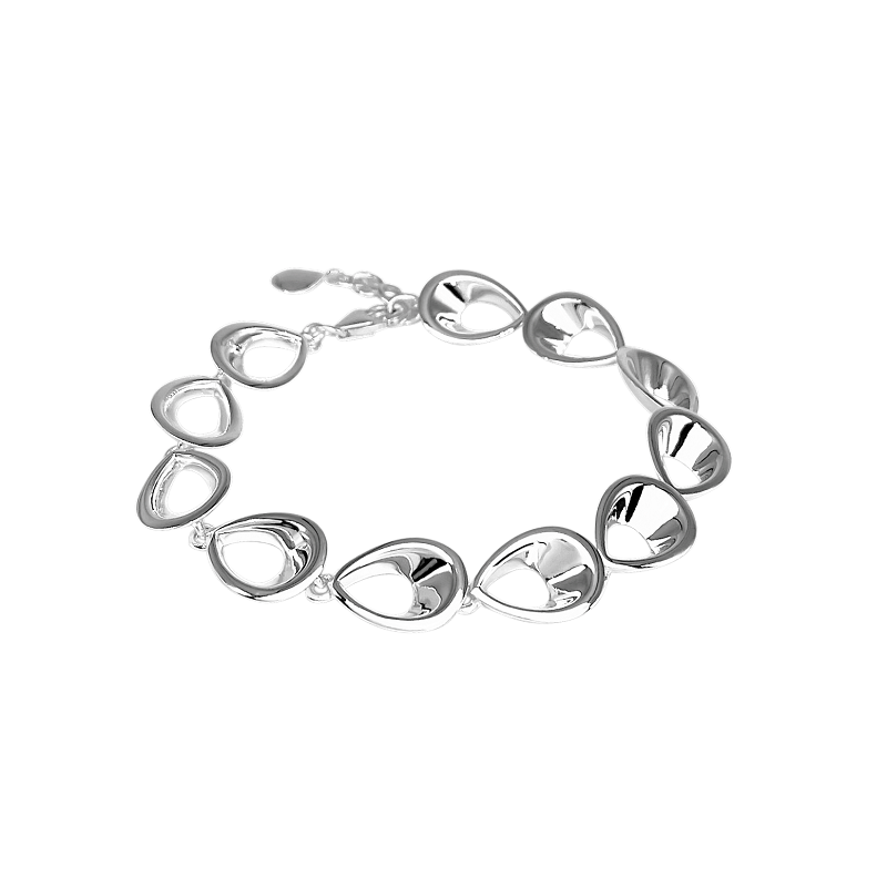 Lumi Sterling Silver Teardrop Bracelet BR222