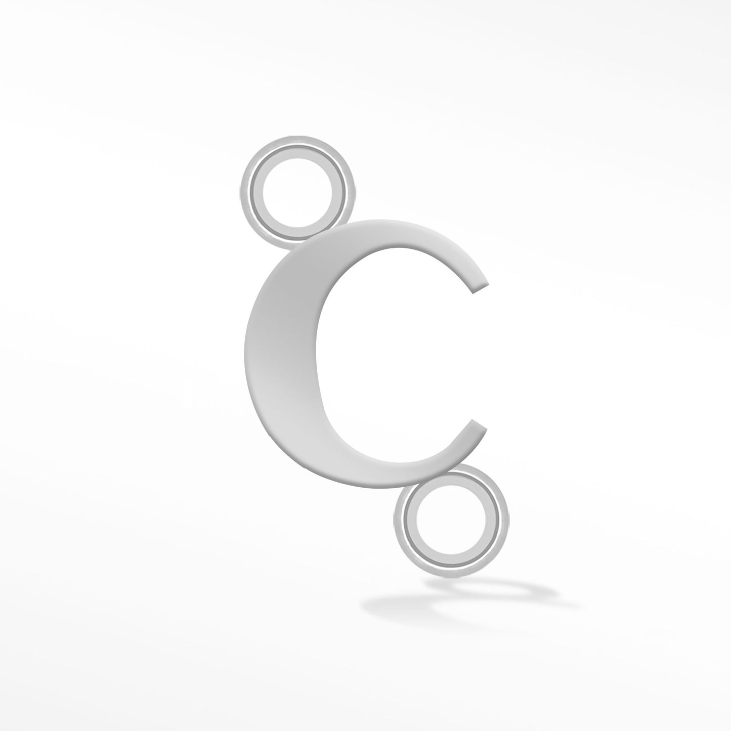 Perma Jewel Silver Alphabet Connector C NW1163