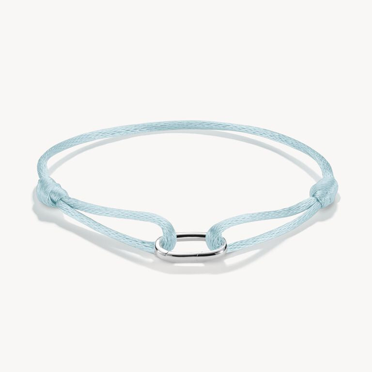 Thomas Sabo Silver Textile Bracelet Turquoise Connect C1210-001-17