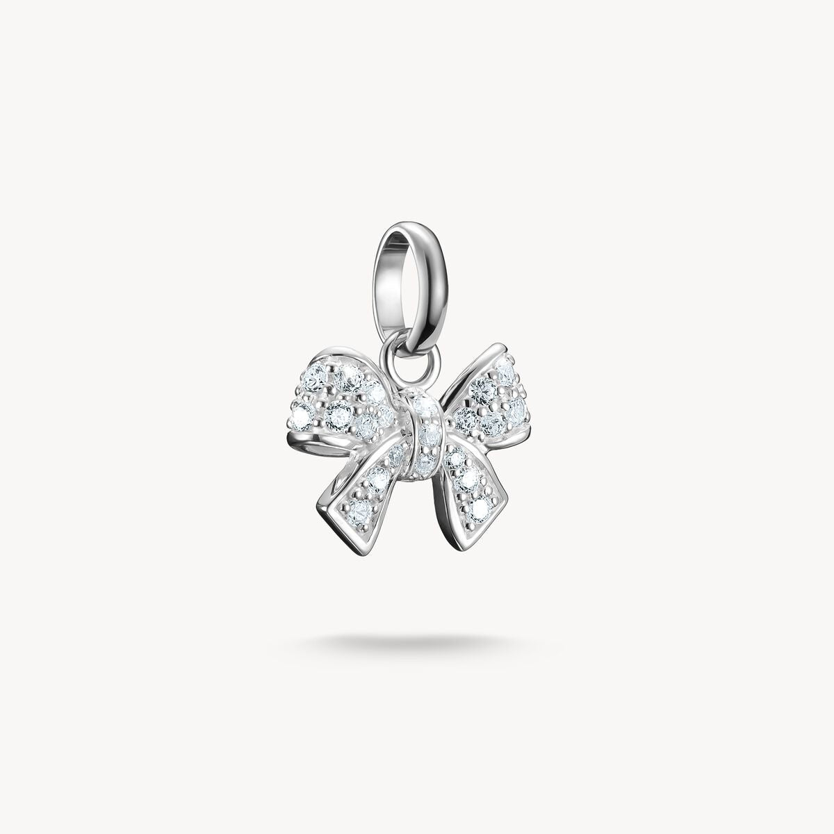 Thomas Sabo Charm Pendant bow with stones Connect Silver CC1235-051-14