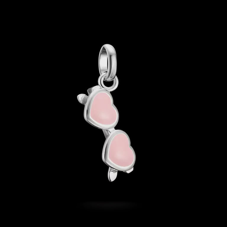 Thomas Sabo Silver Charm Pendant Pink Sunglasses Connect CC1302-007-9
