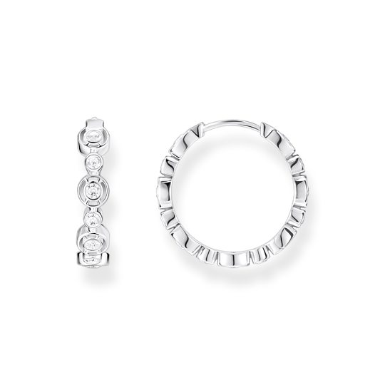 Thomas Sabo Circle CZ Hoop Earrings CR714-051-14