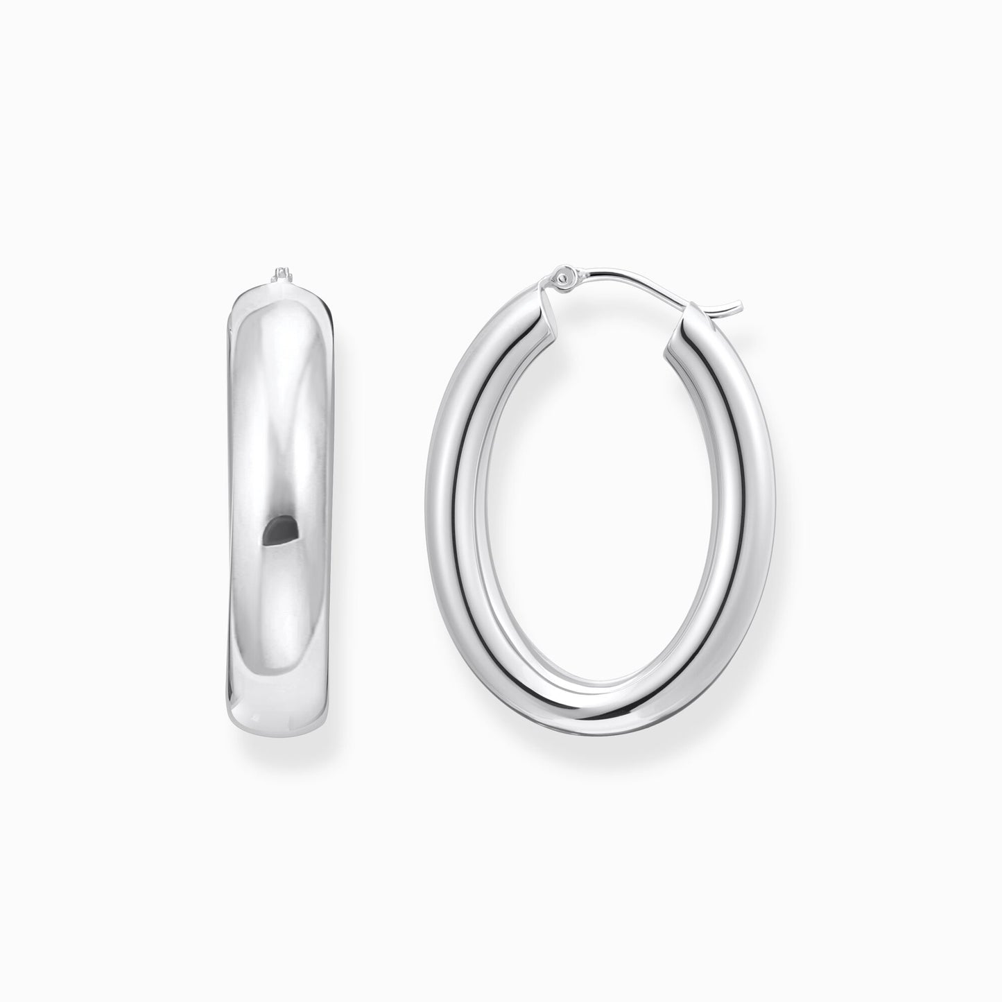 Thomas Sabo Silver Big chunky Hoop Earrings CR739-001-21