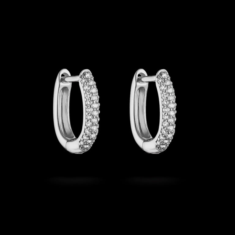 Thomas Sabo Hoop Earrings with white zirconia Sterling Silver CR779-051-14
