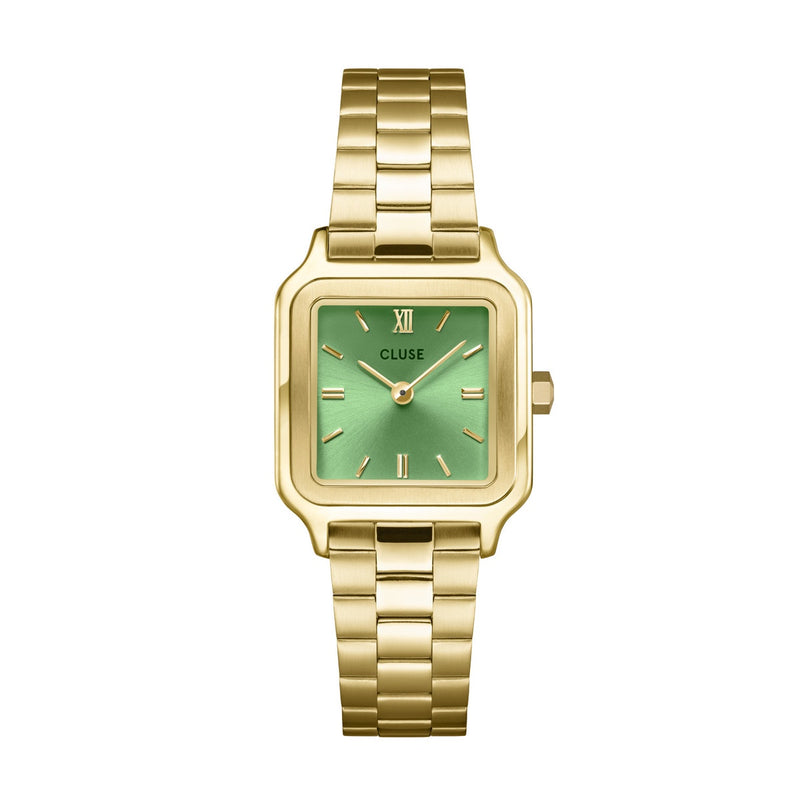 Cluse Gracieuse Petite watch Light Green Gold Tone Watch CW11809