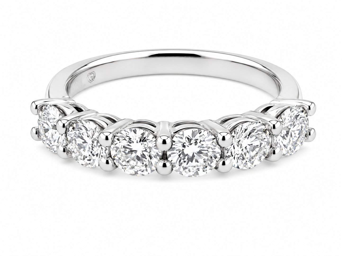 Platinum Diamond Six Stone Ring RN5493 - 1.55ct