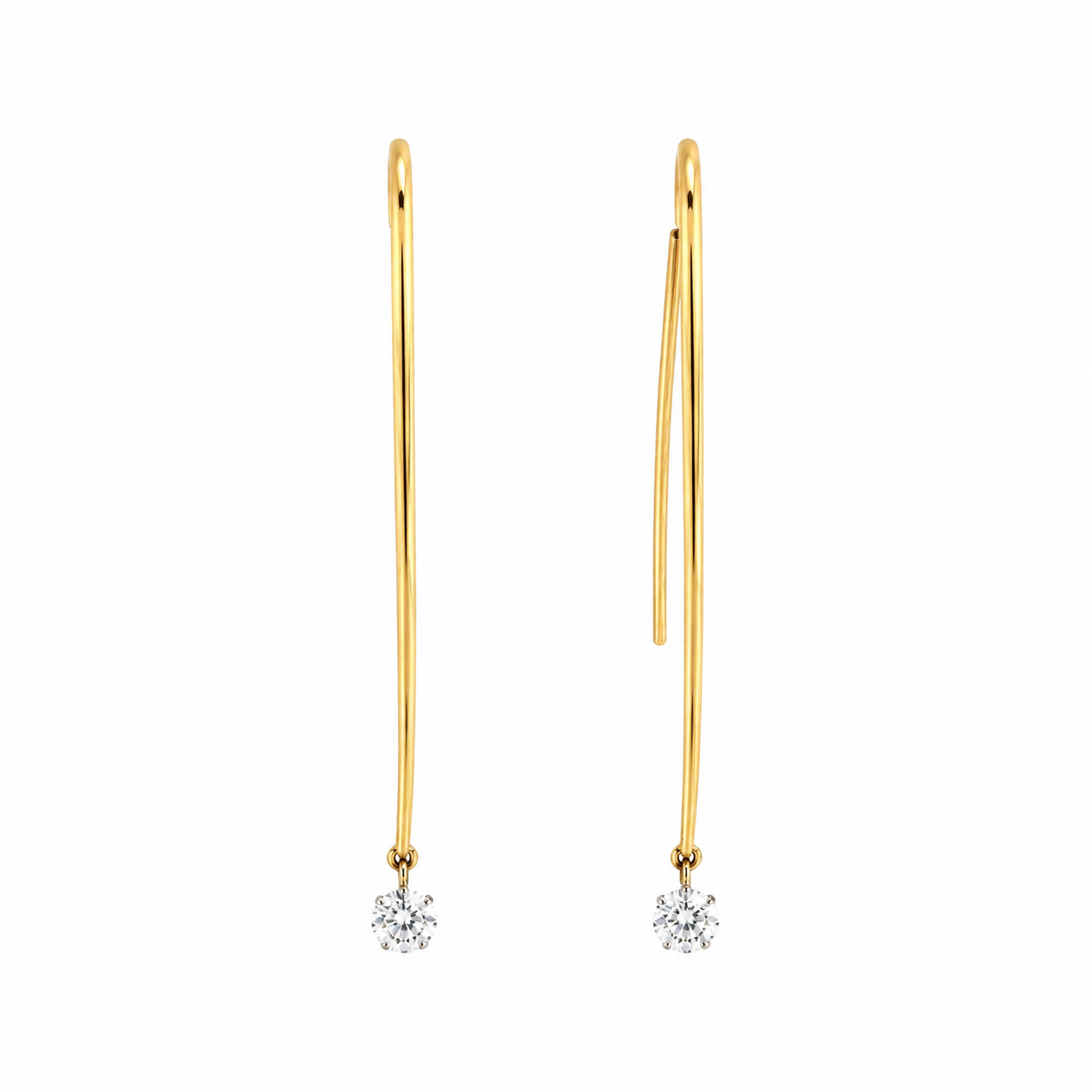 18ct Gold Diamond Lustre Earrings 0.36ct