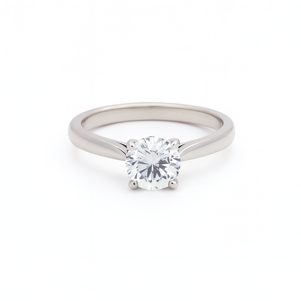 Platinum Solitaire Four Claw Diamond Ring 1.00ct G/SI2