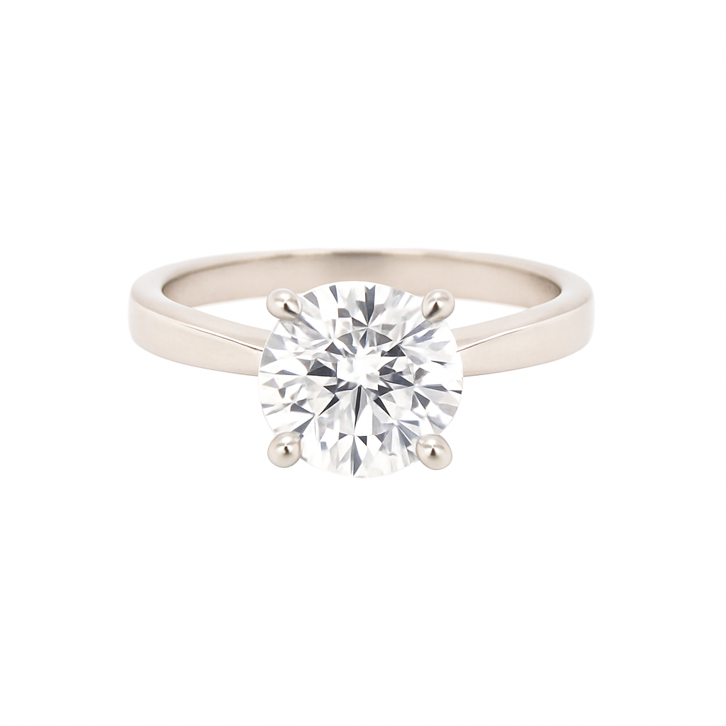 Platinum Four Claw Diamond Solitaire 1.55ct
