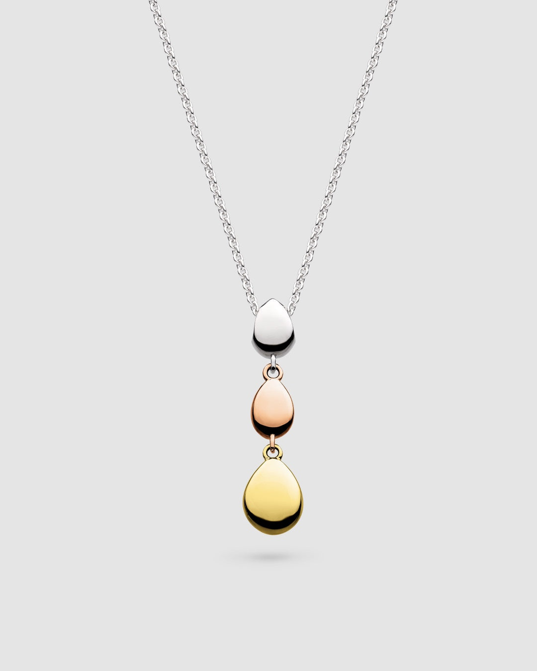 Kit Heath Coast Pebble Golden Triple Linking Pebbles Necklace 90209GRG