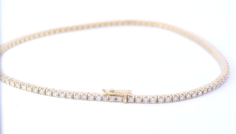 9ct Gold Lab Grown Diamond Tennis Bracelet 1.02ct