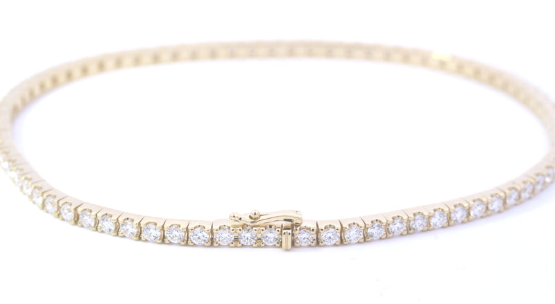 9ct Gold Lab Grown Diamond Tennis Bracelet 2.01ct
